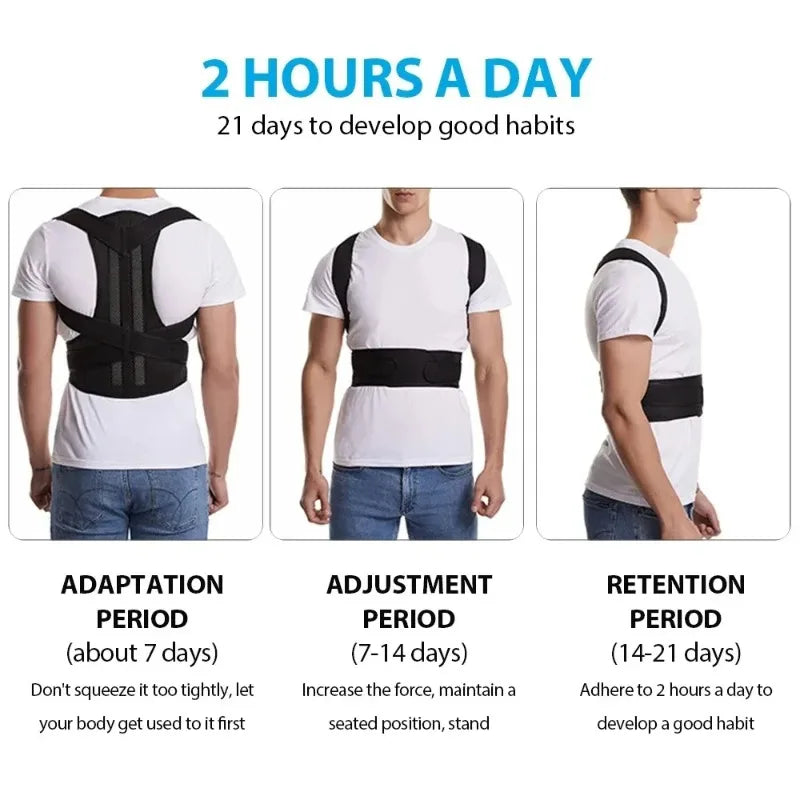 Reinforced Back/Posture Corrector Brace