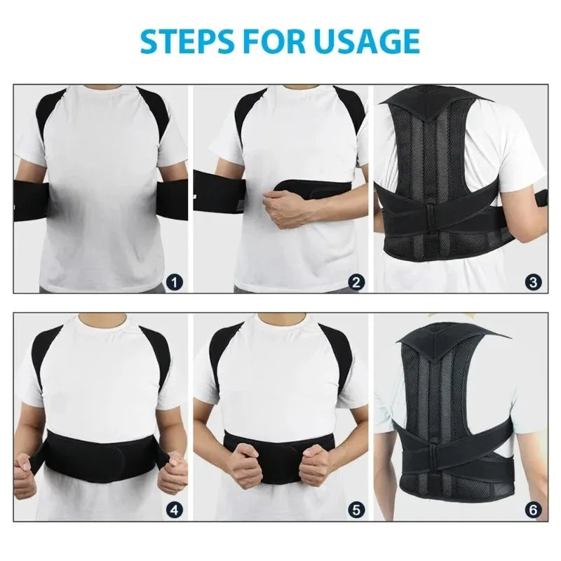 Reinforced Back/Posture Corrector Brace