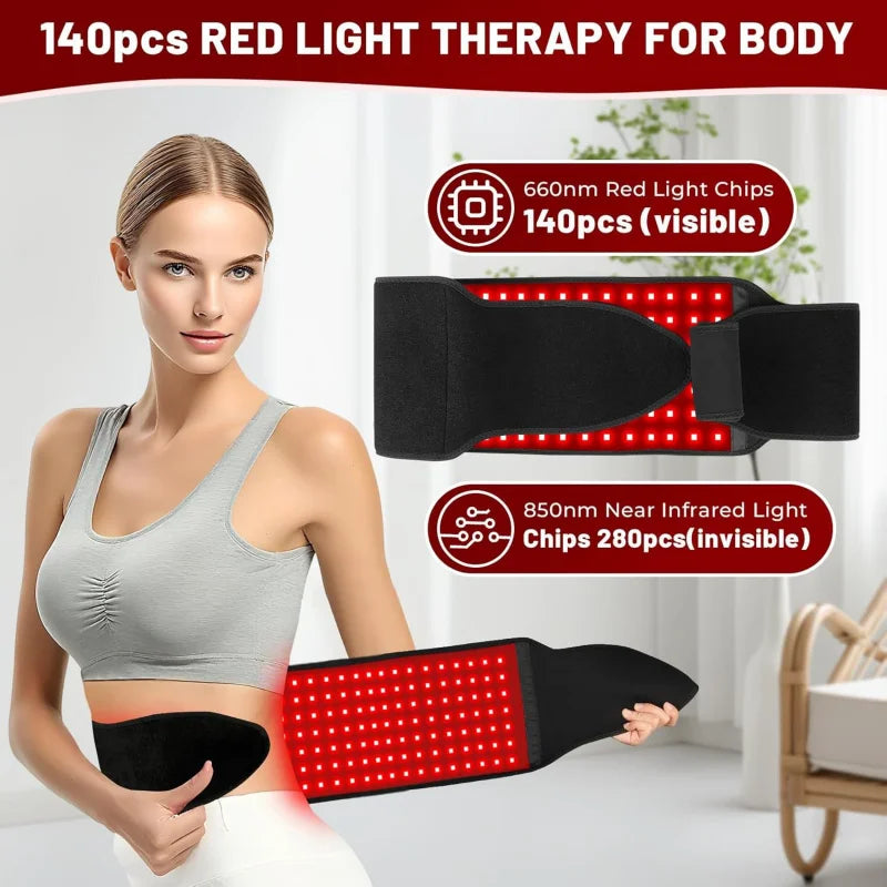 Red LED Light Therapy Belt 660nm + 850nm