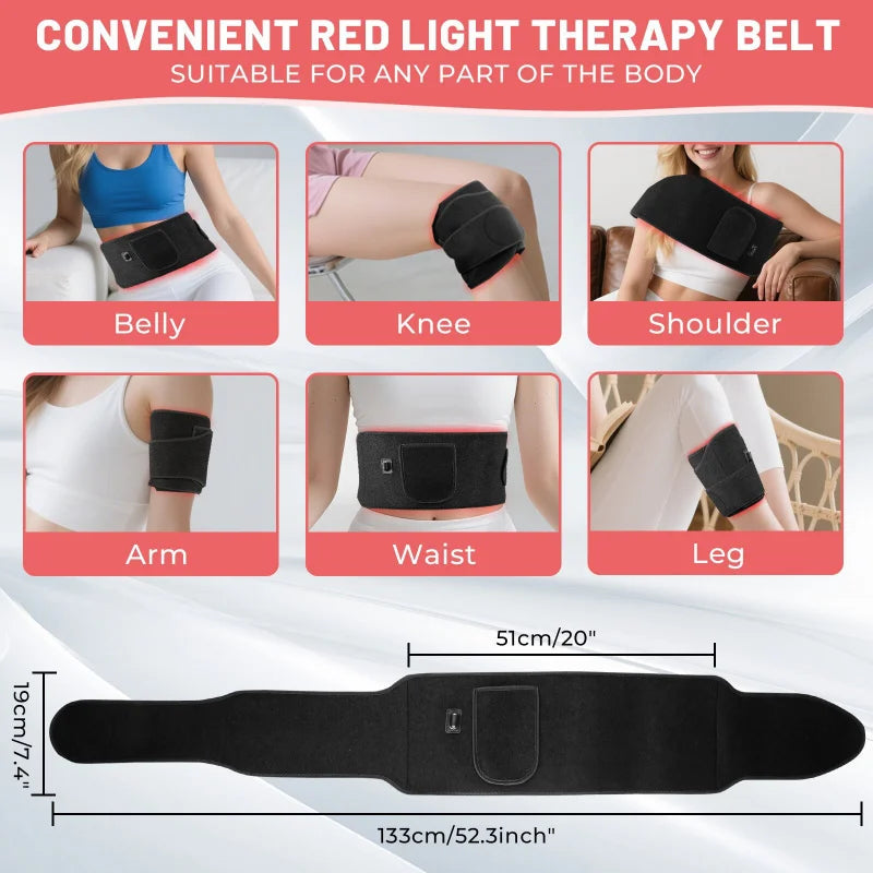 Red LED Light Therapy Belt 660nm + 850nm