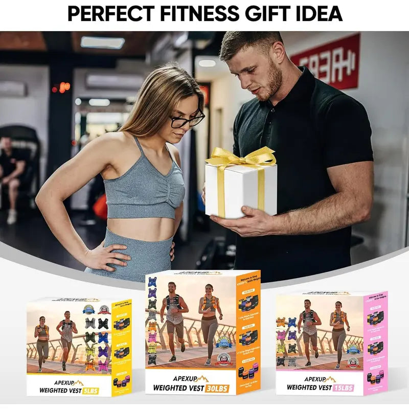 Weighted Vest 5–30 lbs — Men & Women