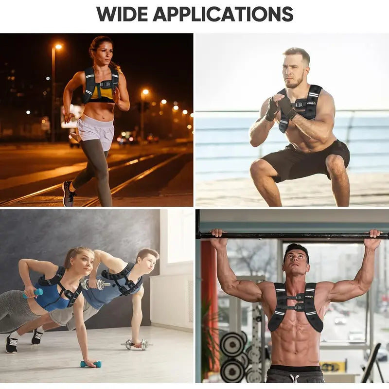 Weighted Vest 5–30 lbs — Men & Women